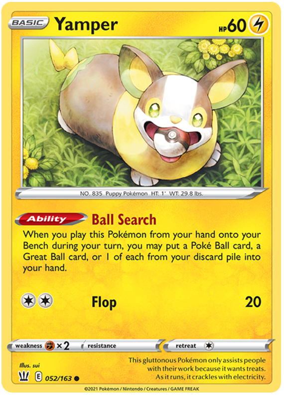 Yamper (052/163) [Sword & Shield: Battle Styles] | Pegasus Games WI