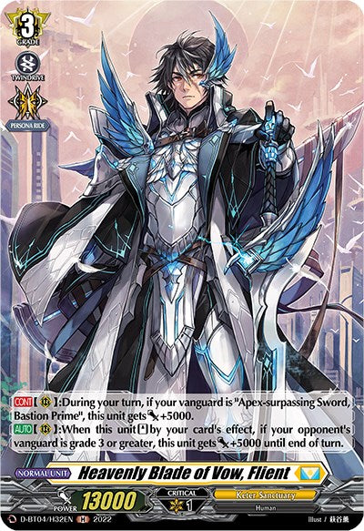 Heavenly Blade of Vow, Flient (D-BT04/H32EN) [Awakening of Chakrabarthi] | Pegasus Games WI