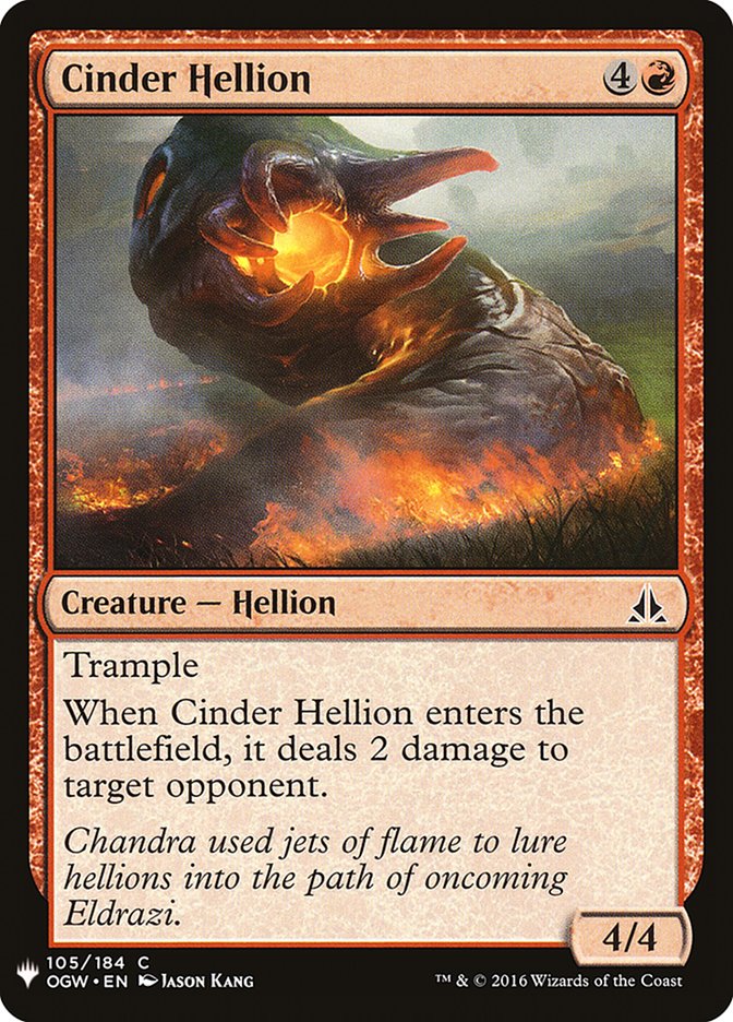 Cinder Hellion [Mystery Booster] | Pegasus Games WI