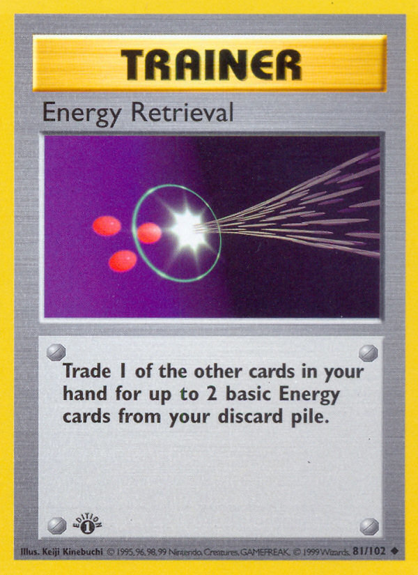 Energy Retrieval (81/102) (Shadowless) [Base Set 1st Edition] | Pegasus Games WI
