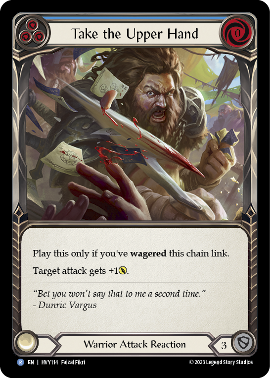 Take the Upper Hand (Blue) [HVY114] (Heavy Hitters)  Rainbow Foil | Pegasus Games WI