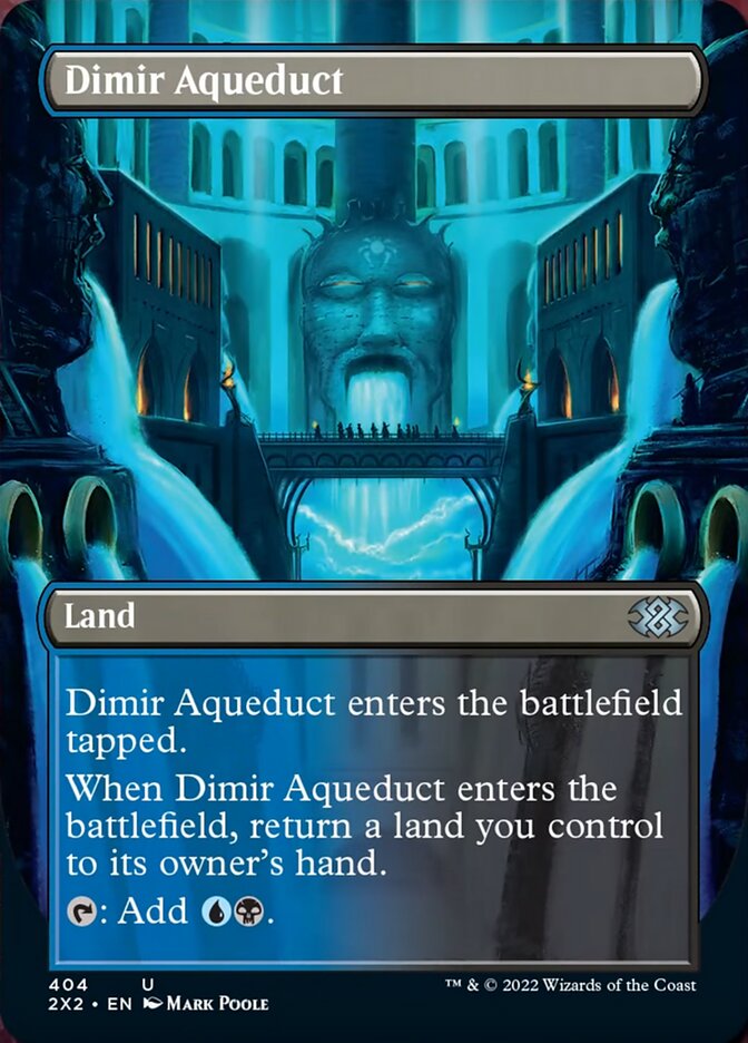 Dimir Aqueduct (Borderless Alternate Art) [Double Masters 2022] | Pegasus Games WI