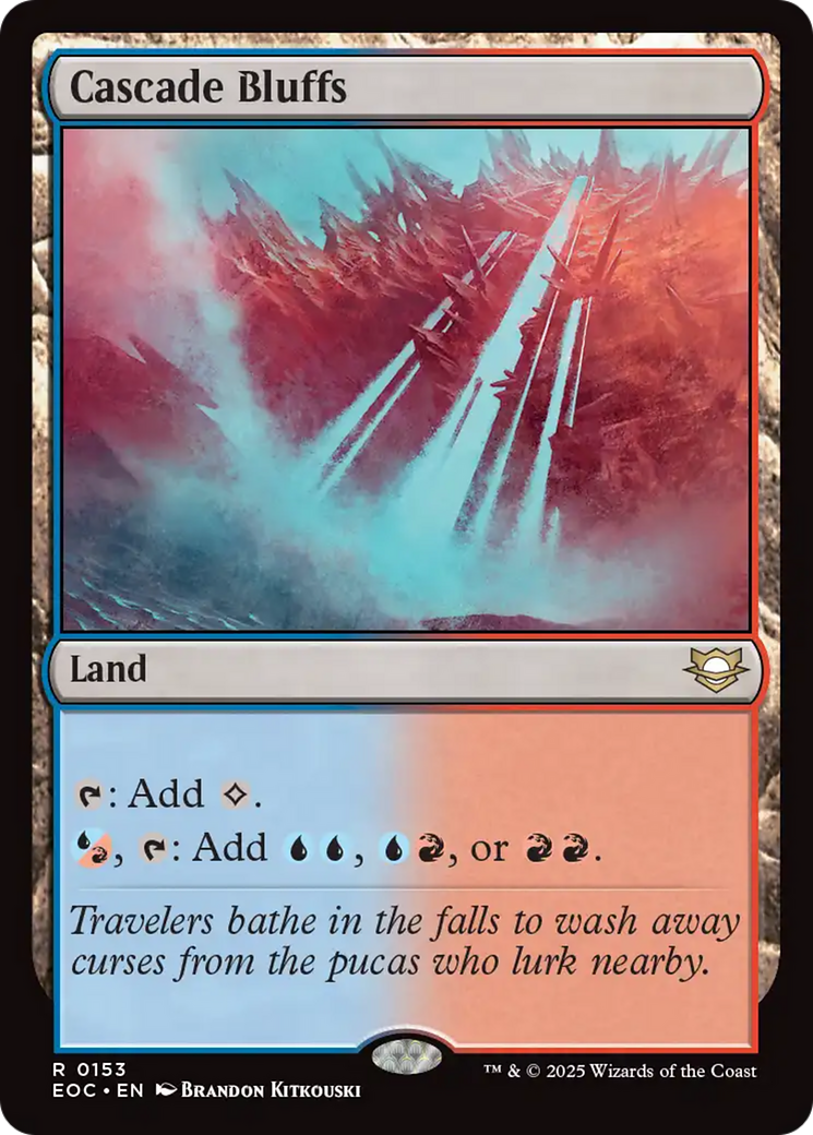 Cascade Bluffs [Edge of Eternities Commander] | Pegasus Games WI