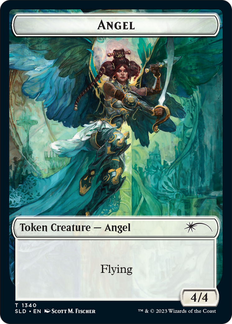 Angel (SLD) // Soldier (GRN) Double-Sided Token [Secret Lair: Angels Tokens] | Pegasus Games WI