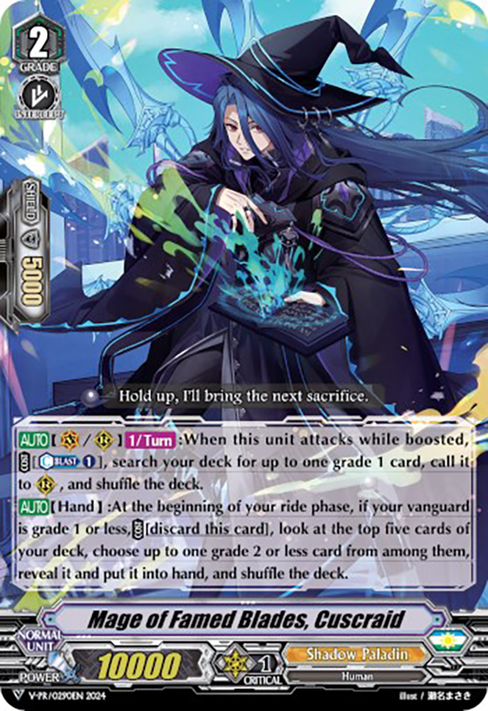 Mage of Famed Blades, Cuscraid (V-PR/0290EN 2024) [V Promo Cards] | Pegasus Games WI