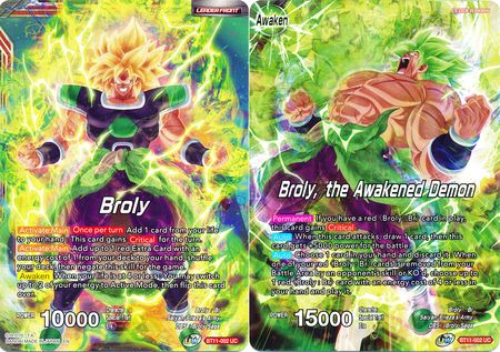 Broly // Broly, the Awakened Demon (BT11-002) [Vermilion Bloodline 2nd Edition] | Pegasus Games WI