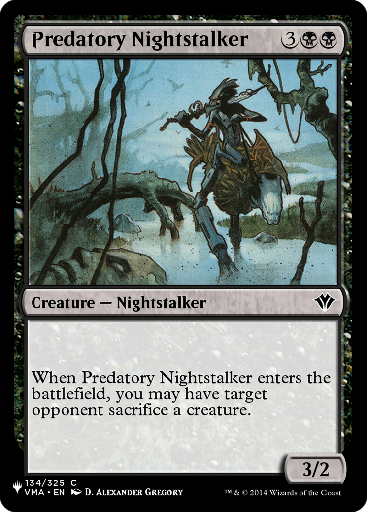 Predatory Nightstalker [The List Reprints] | Pegasus Games WI