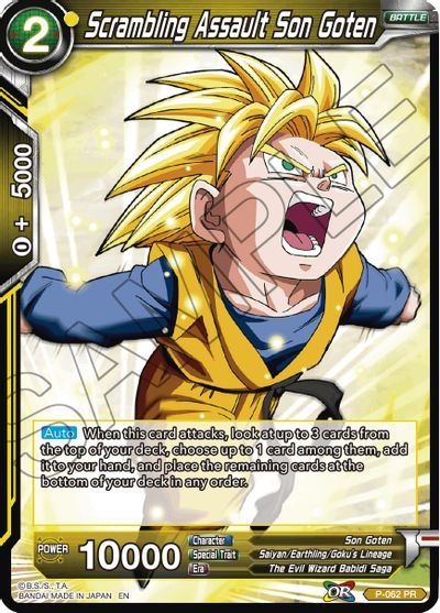 Scrambling Assault Son Goten (Reprint) (P-062) [Battle Evolution Booster] | Pegasus Games WI