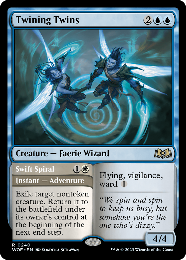 Twining Twins // Swift Spiral [Wilds of Eldraine] | Pegasus Games WI