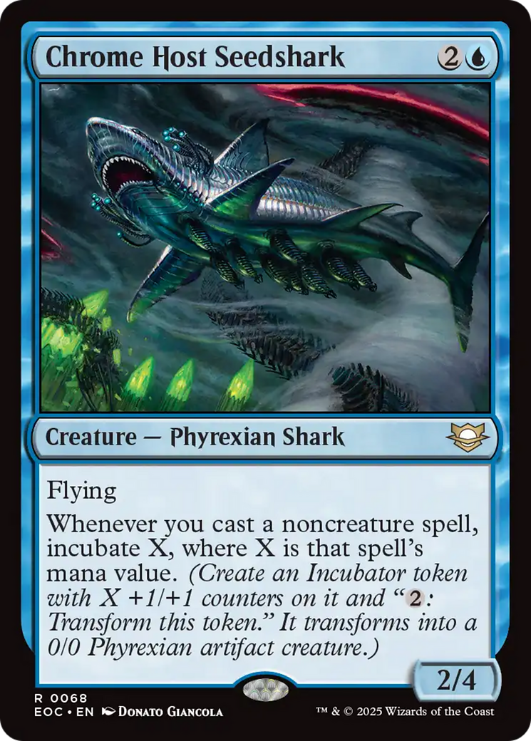 Chrome Host Seedshark [Edge of Eternities Commander] | Pegasus Games WI