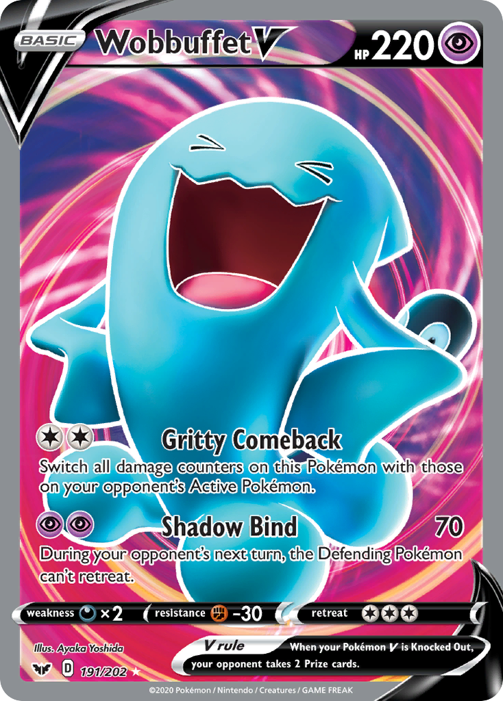 Wobbuffet V (191/202) [Sword & Shield: Base Set] | Pegasus Games WI