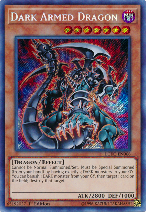 Dark Armed Dragon [LCKC-EN068] Secret Rare | Pegasus Games WI