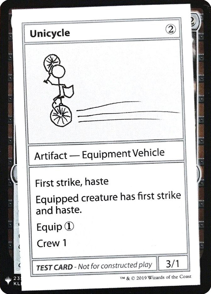 Unicycle [Mystery Booster Playtest Cards] | Pegasus Games WI