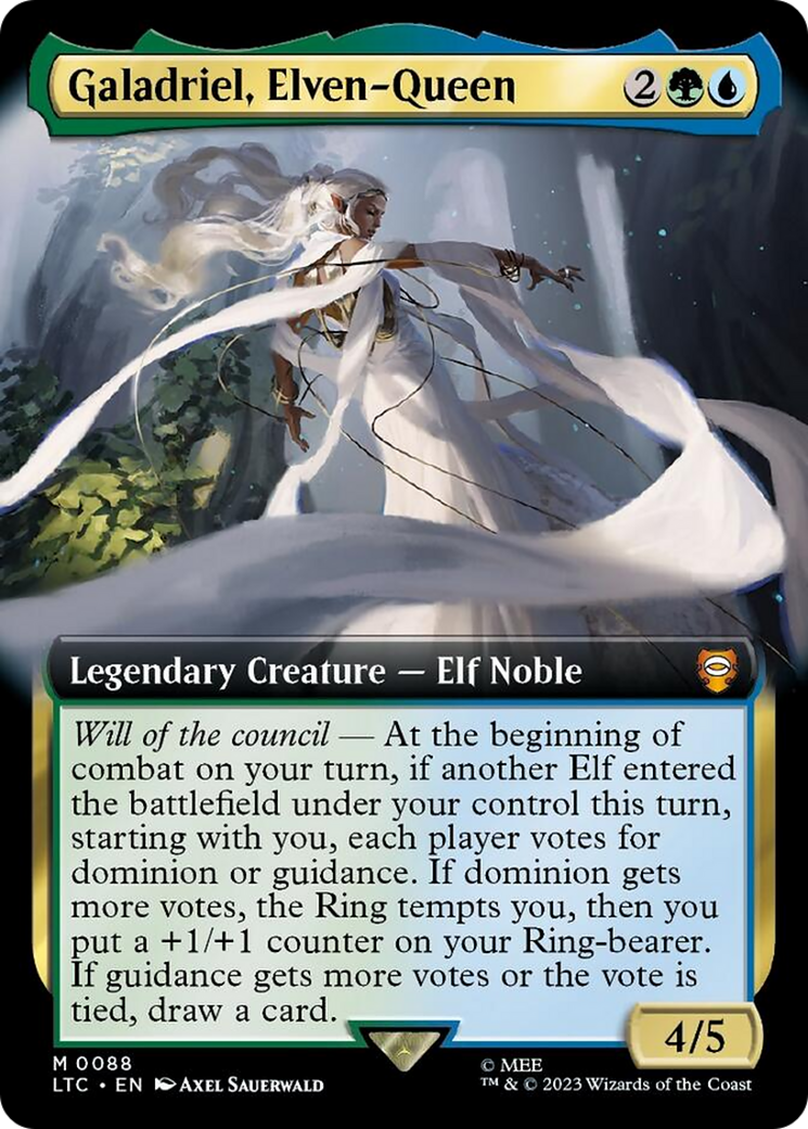 Galadriel, Elven-Queen (Extended Art) [The Lord of the Rings: Tales of Middle-Earth Commander] | Pegasus Games WI