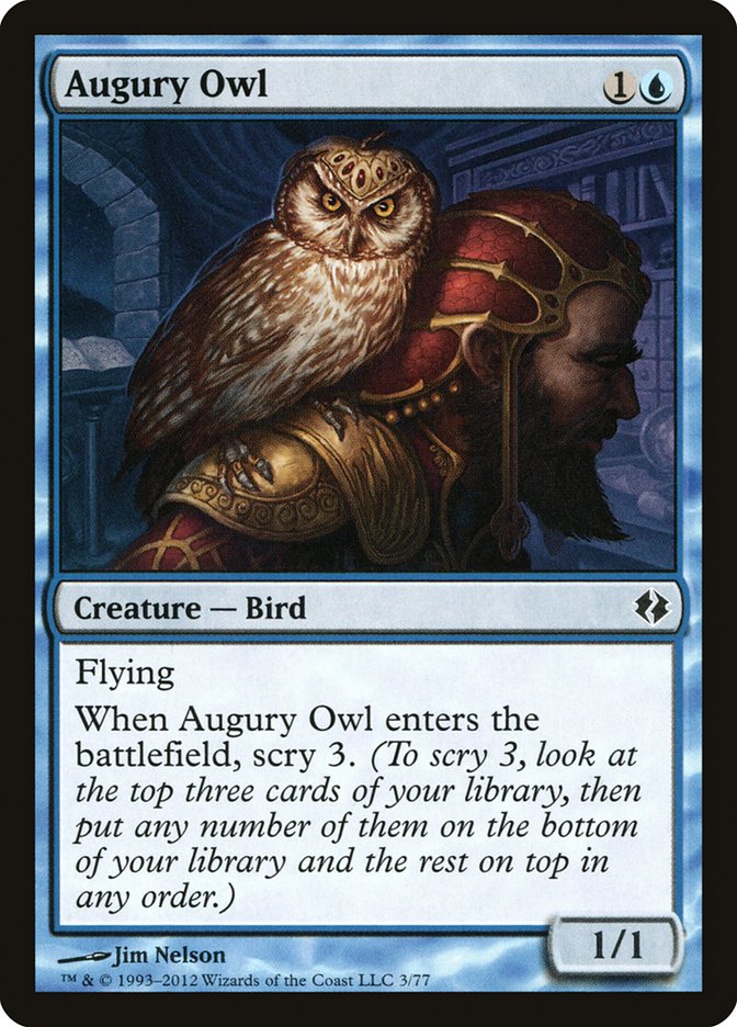 Augury Owl [Duel Decks: Venser vs. Koth] | Pegasus Games WI