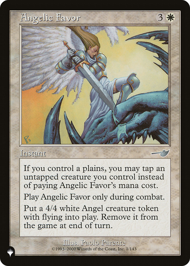 Angelic Favor [The List] | Pegasus Games WI