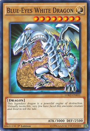 Blue-Eyes White Dragon (Version 4) [LDK2-ENK01] Common | Pegasus Games WI