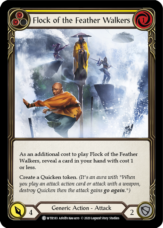 Flock of the Feather Walkers (Yellow) [U-WTR183] (Welcome to Rathe Unlimited)  Unlimited Normal | Pegasus Games WI