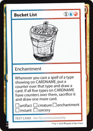 Bucket List (2021 Edition) [Mystery Booster Playtest Cards] | Pegasus Games WI