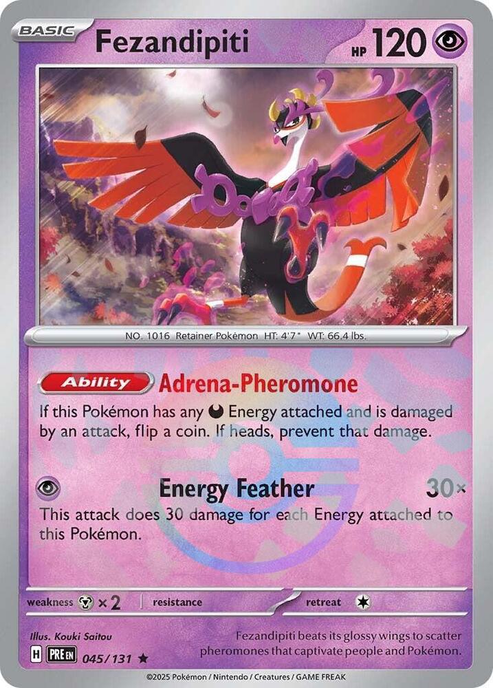 Fezandipiti (045/131) (Poke Ball Pattern) [Scarlet & Violet: Prismatic Evolutions] | Pegasus Games WI