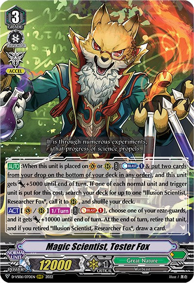 Magic Scientist, Tester Fox (D-VS06/070EN) [V Clan Collection Vol.6] | Pegasus Games WI