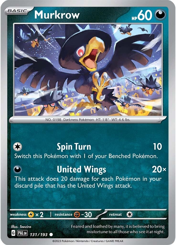 Murkrow (131/193) [Scarlet & Violet: Paldea Evolved] | Pegasus Games WI