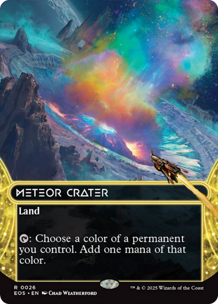 Meteor Crater (0026) (Borderless) [Edge of Eternities: Stellar Sights] | Pegasus Games WI