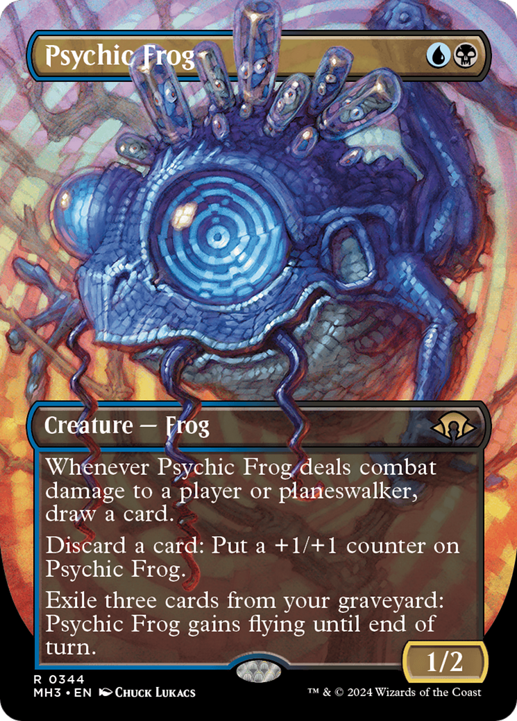 Psychic Frog (Borderless) [Modern Horizons 3] | Pegasus Games WI