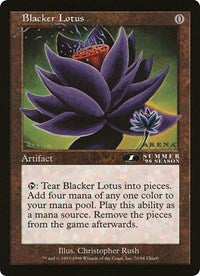 Blacker Lotus (Oversized) [Oversize Cards] | Pegasus Games WI