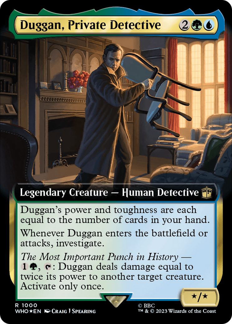 Duggan, Private Detective (Extended Art) (Surge Foil) [Doctor Who] | Pegasus Games WI