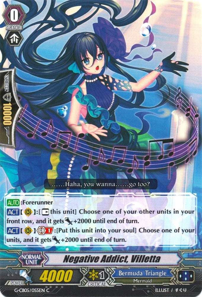 Negative Addict, Villetta (G-CB05/055EN) [Prismatic Divas] | Pegasus Games WI