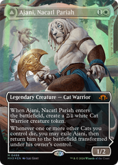 Ajani, Nacatl Pariah // Ajani, Nacatl Avenger (Borderless) (Textured Foil) [Modern Horizons 3] | Pegasus Games WI