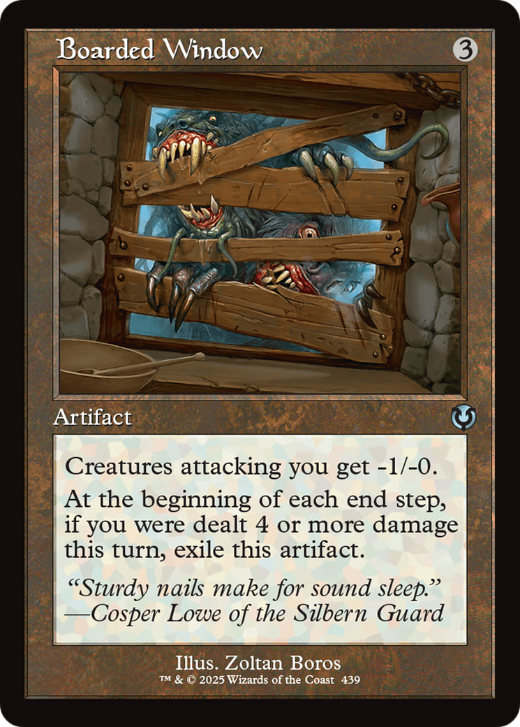Boarded Window (Retro Frame) [Innistrad Remastered] | Pegasus Games WI