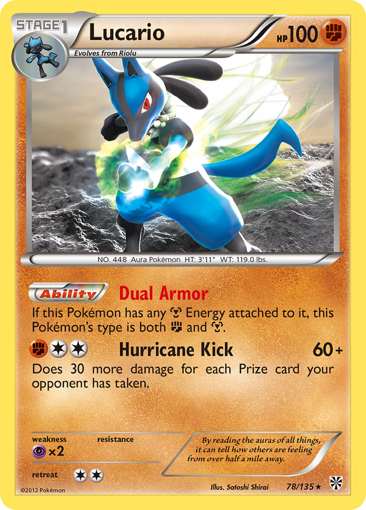 Lucario (78/135) [Black & White: Plasma Storm] | Pegasus Games WI