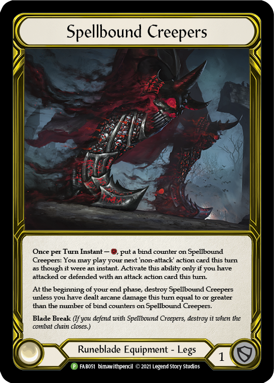 Spellbound Creepers (Golden) [FAB051] (Promo)  Cold Foil | Pegasus Games WI