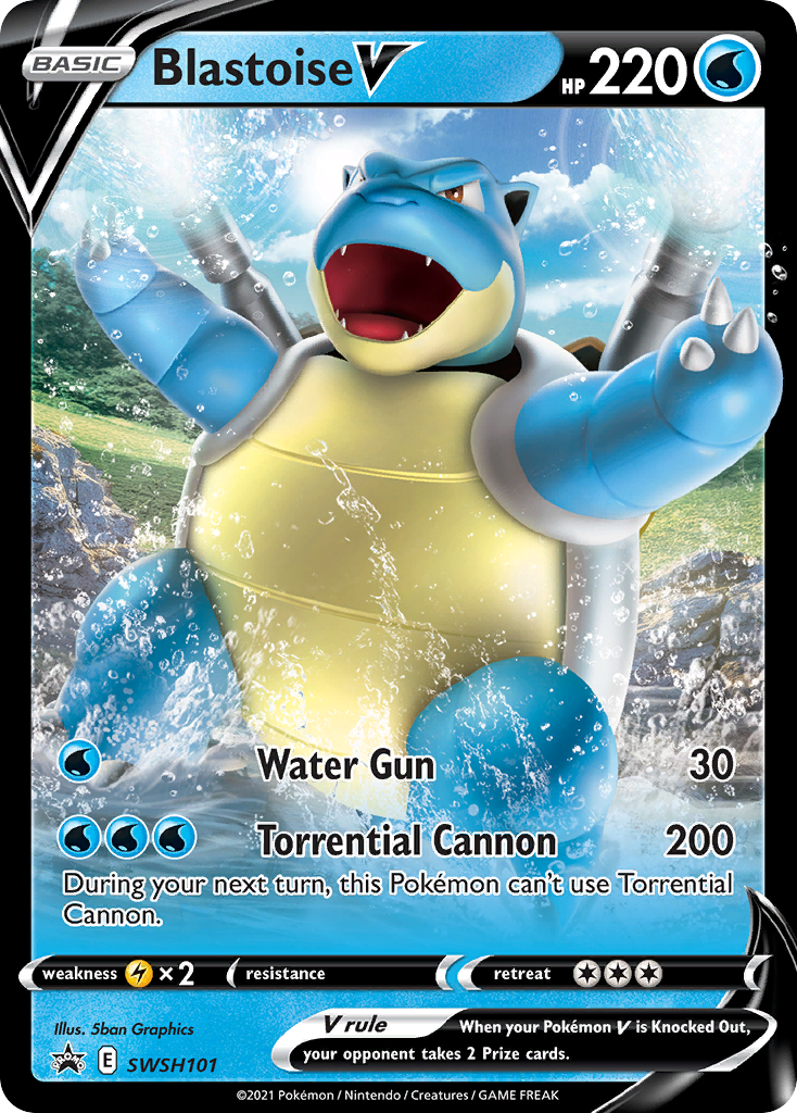 Blastoise V (SWSH101) [Sword & Shield: Black Star Promos] | Pegasus Games WI