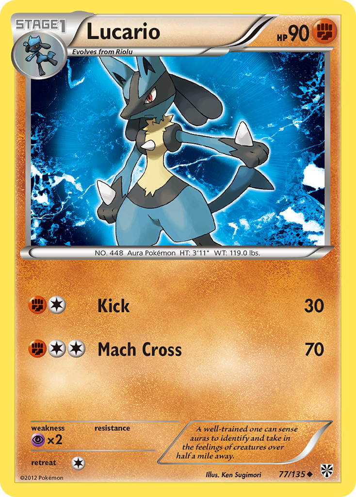 Lucario (77/135) [Black & White: Plasma Storm] | Pegasus Games WI