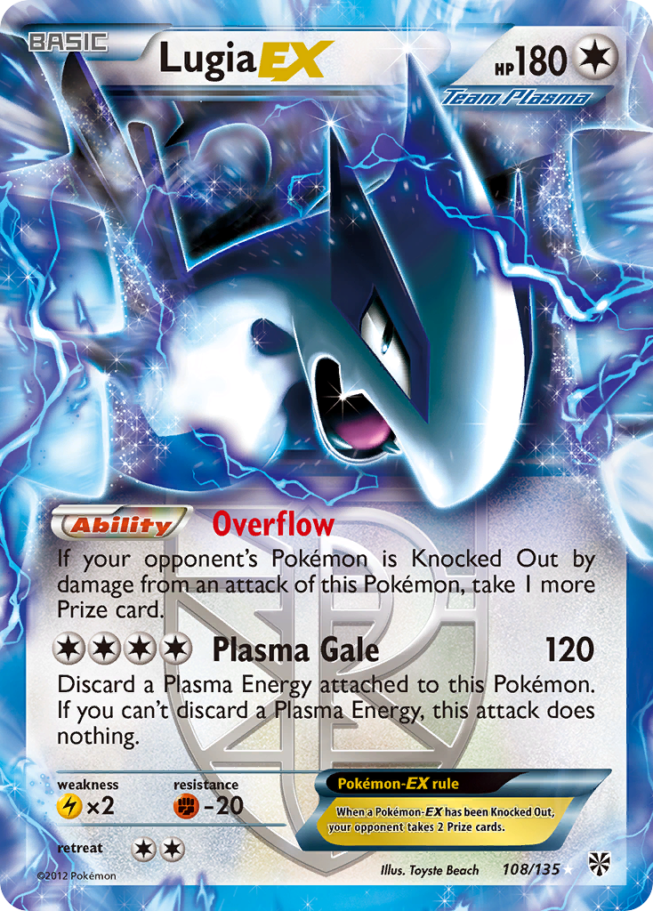 Lugia EX (108/135) [Black & White: Plasma Storm] | Pegasus Games WI