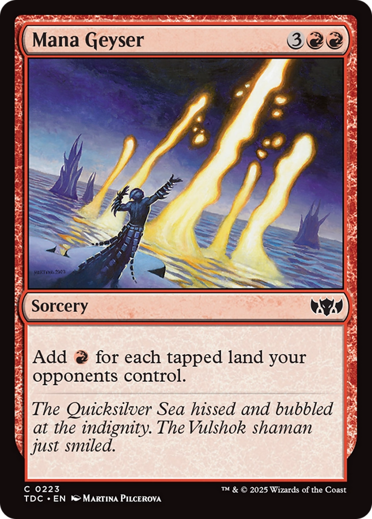 Mana Geyser [Tarkir: Dragonstorm Commander] | Pegasus Games WI