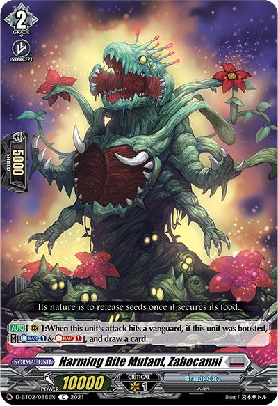 Harming Bite Mutant, Zabocanni (D-BT02/088EN) [A Brush with the Legends] | Pegasus Games WI
