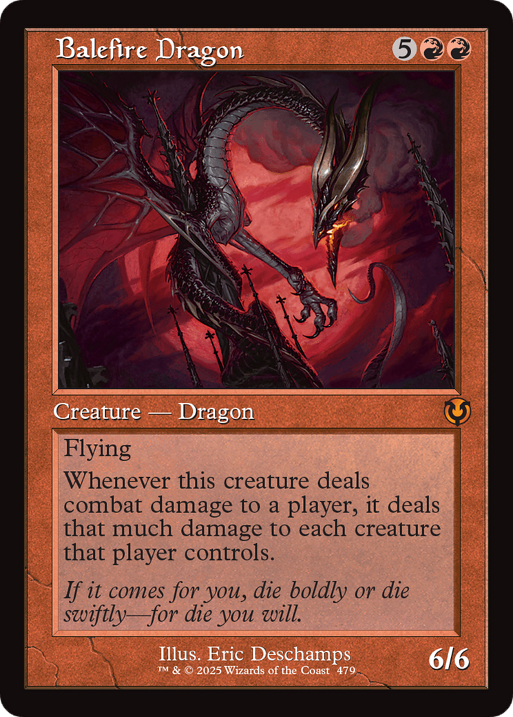 Balefire Dragon (Retro Frame) [Innistrad Remastered] | Pegasus Games WI
