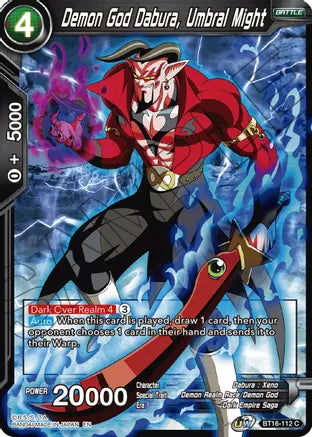 Demon God Dabura, Umbral Might (BT16-112) [Realm of the Gods] | Pegasus Games WI