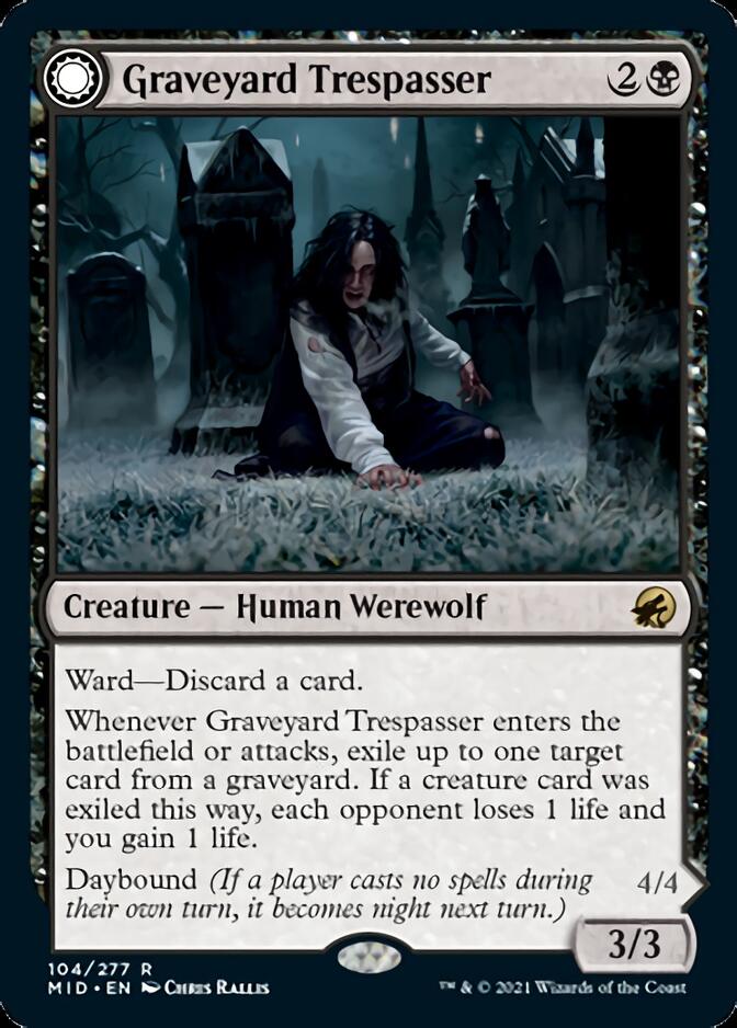 Graveyard Trespasser // Graveyard Glutton [Innistrad: Midnight Hunt] | Pegasus Games WI