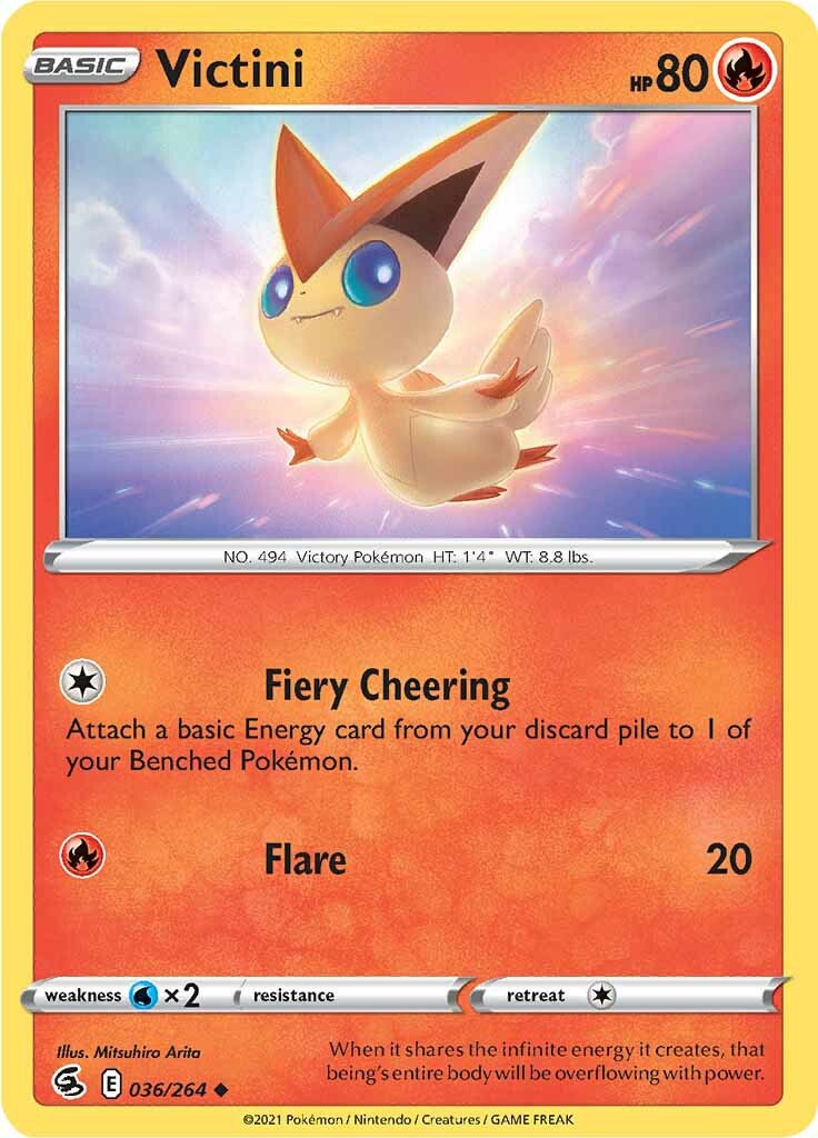 Victini (036/264) [Sword & Shield: Fusion Strike] | Pegasus Games WI