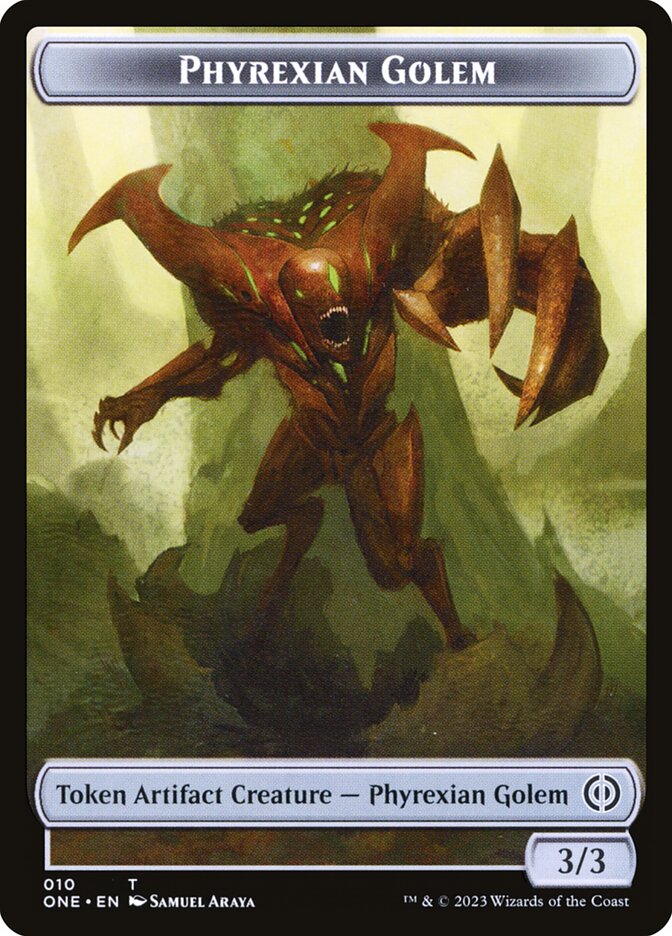 Phyrexian Goblin // Phyrexian Golem Double-Sided Token [Phyrexia: All Will Be One Tokens] | Pegasus Games WI