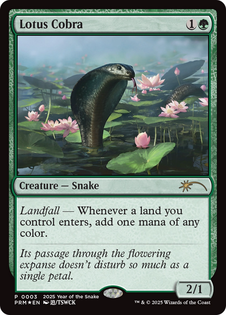 Lotus Cobra (Year of the Snake 2025) [Standard Showdown Promos] | Pegasus Games WI
