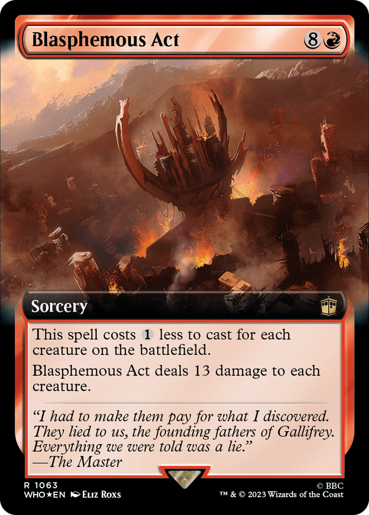 Blasphemous Act (Extended Art) (Surge Foil) [Doctor Who] | Pegasus Games WI