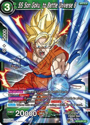 SS Son Goku, to Battle Universe 6 (BT16-051) [Realm of the Gods] | Pegasus Games WI