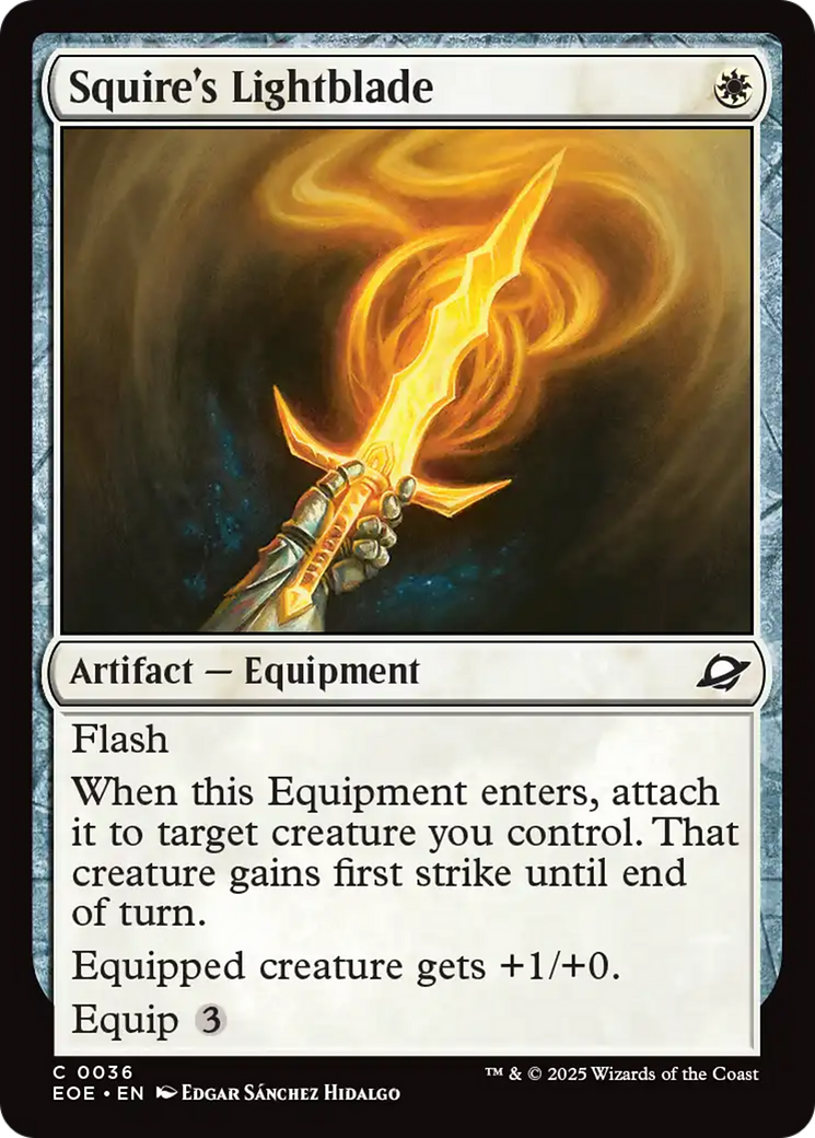 Squire's Lightblade [Edge of Eternities] | Pegasus Games WI