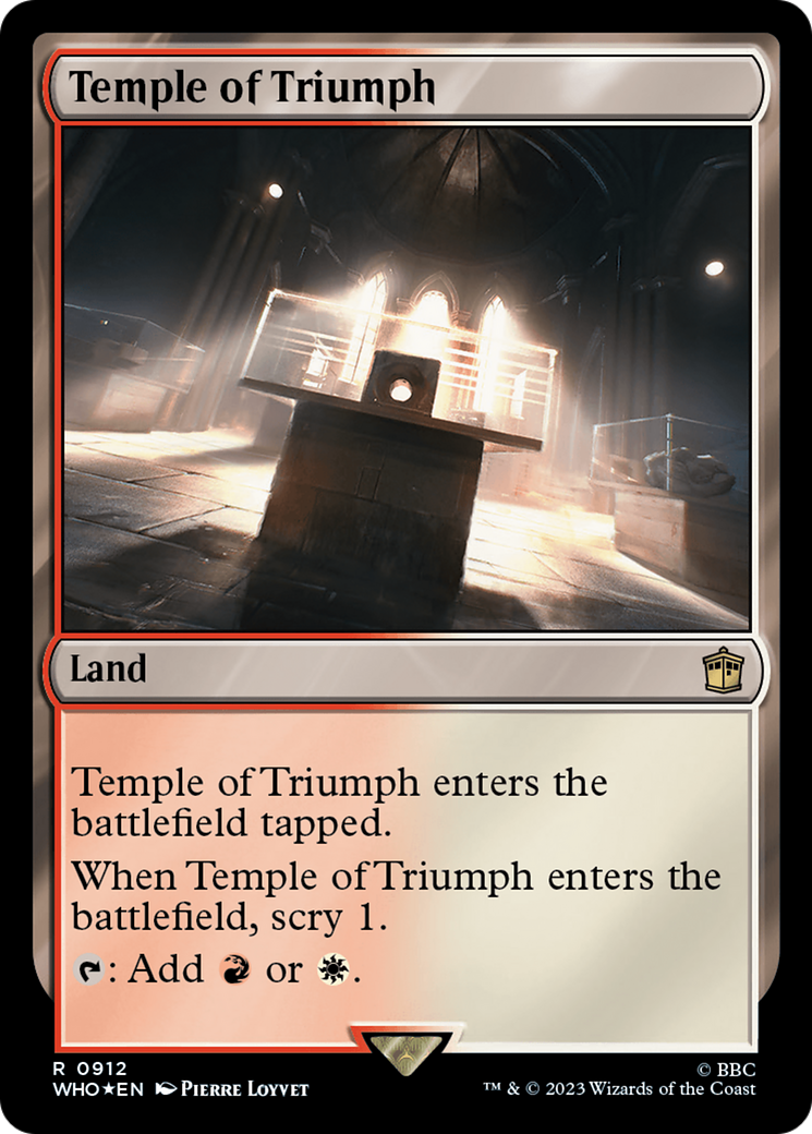 Temple of Triumph (Surge Foil) [Doctor Who] | Pegasus Games WI